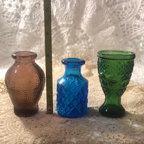 Vintage Coloured Glass Miniatures